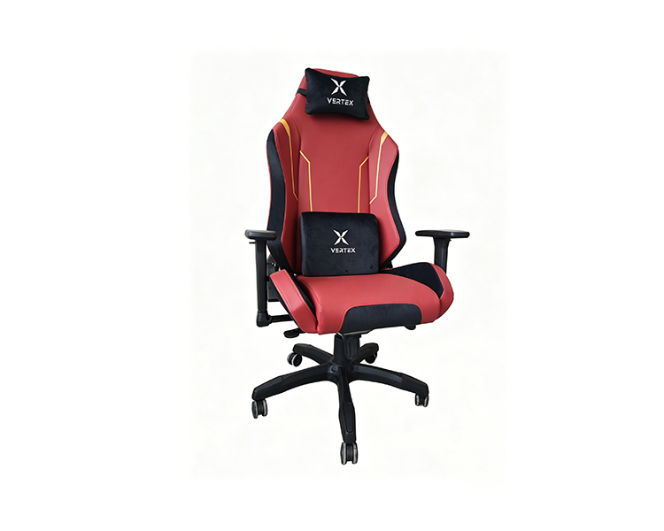 Gaming Chair: Vertex Monarch Gaming Chair Bordeaux Car Leather